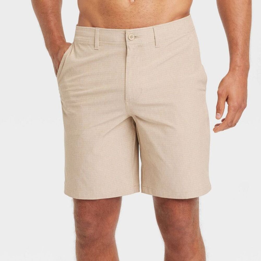 Men's 9" Hybrid Swim Shorts - Goodfellow & Co Almond 40